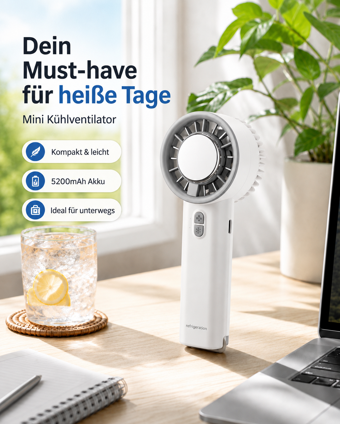 Tragbarer IceWind Kühlventilator