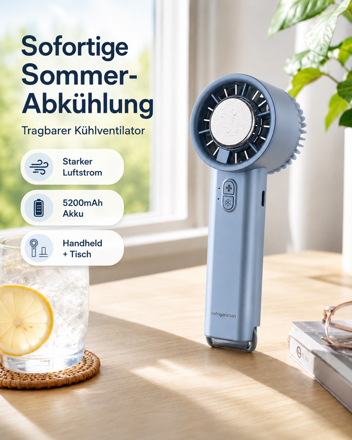 Tragbarer IceWind Kühlventilator