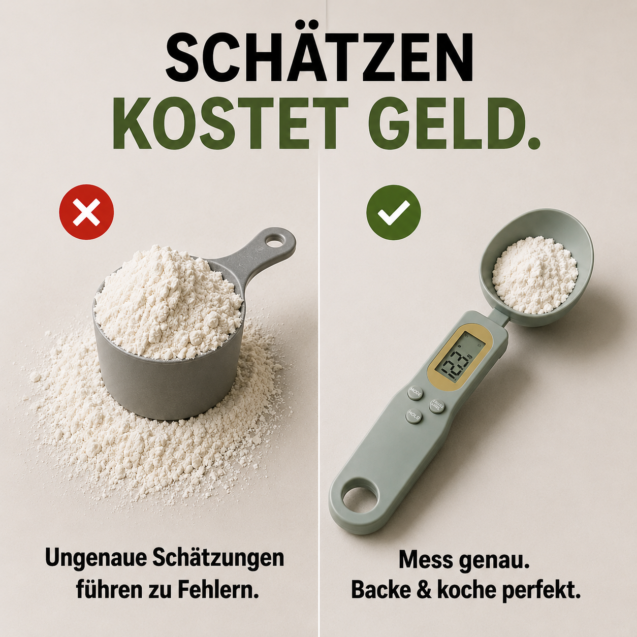 Mini Löffelwaage - Präzise Messung leicht gemacht!