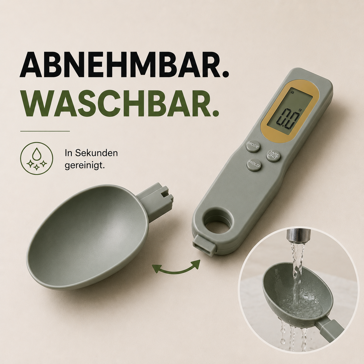 Mini Löffelwaage - Präzise Messung leicht gemacht!