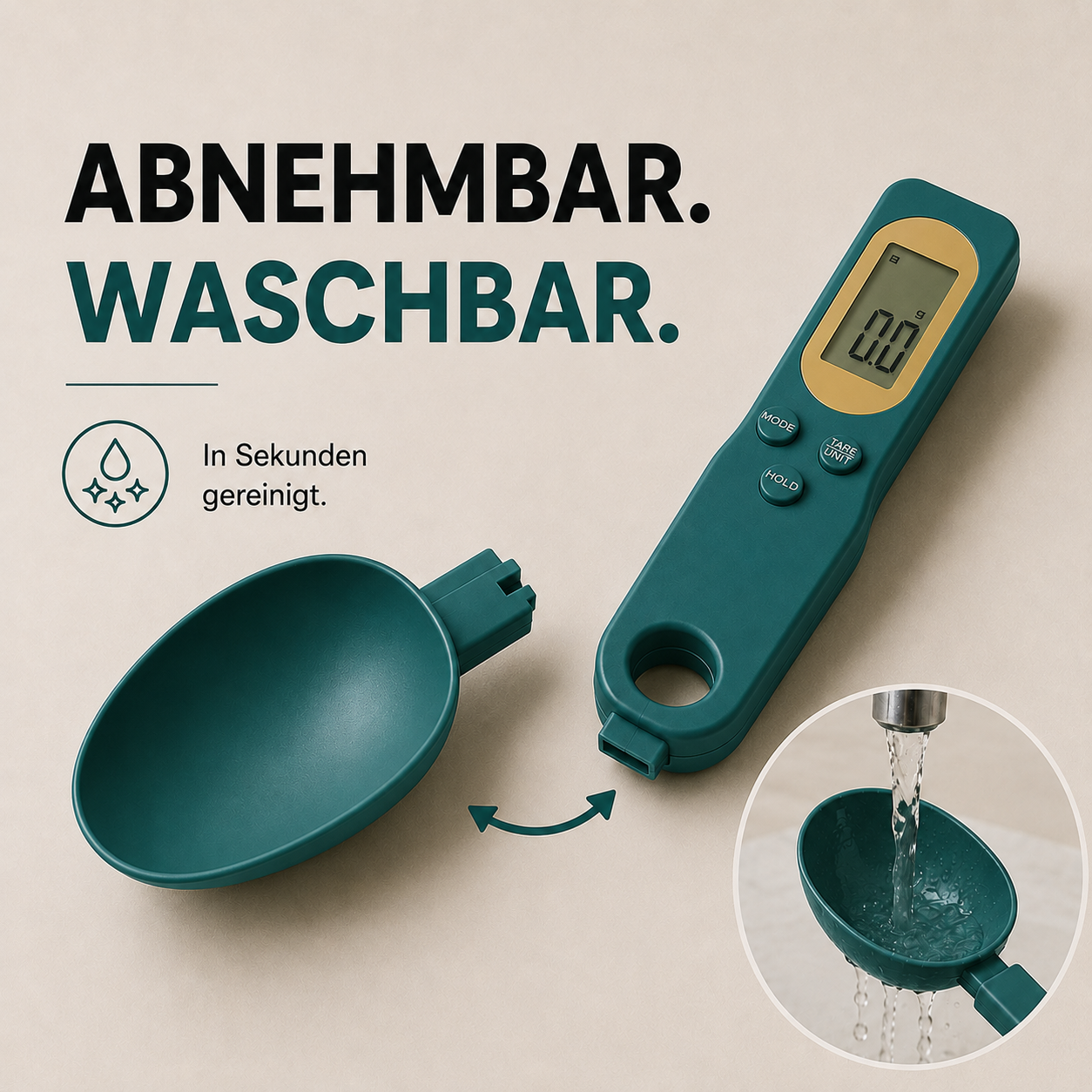 Mini Löffelwaage - Präzise Messung leicht gemacht!
