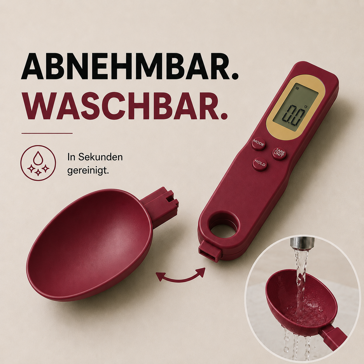 Mini Löffelwaage - Präzise Messung leicht gemacht!
