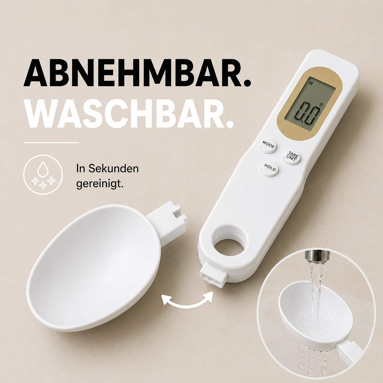 Mini Löffelwaage - Präzise Messung leicht gemacht!