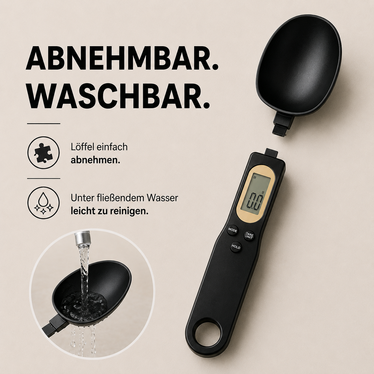 Mini Löffelwaage - Präzise Messung leicht gemacht!