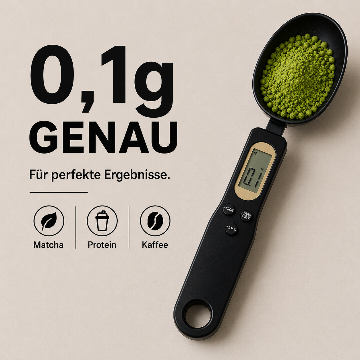 Mini Löffelwaage - Präzise Messung leicht gemacht!